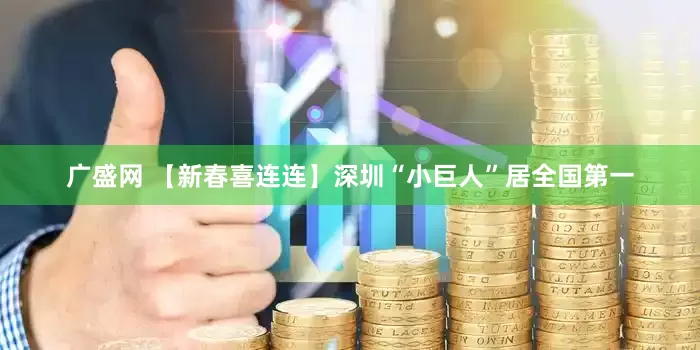 广盛网 【新春喜连连】深圳“小巨人”居全国第一